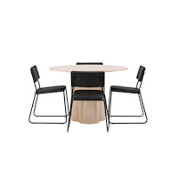 Venture Home Matgrupp Olivia med 4st matstolar Kenth