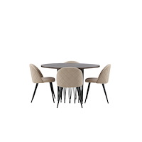 Venture Home Stone Rund Matgrupp