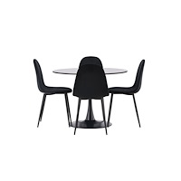 Venture Home Matgrupp Glade med 4st matstolar Polar