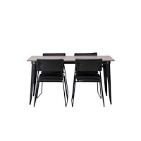 Venture Home Matgrupp Tempe med 4st matstolar Kenth