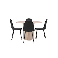 Venture Home Matgrupp Olivia med 4st matstolar Polar
