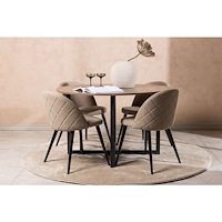 Venture Home Matgrupp Durango med 4st matstolar Velvet