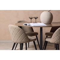 Venture Home Matgrupp Durango med 4st matstolar Velvet