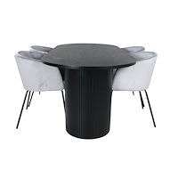 Venture Home Bianca Oval Matgrupp