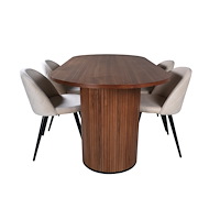 Venture Home Bianca Oval Matgrupp