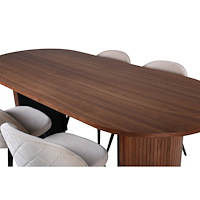 Venture Home Bianca Oval Matgrupp