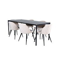 Venture Home Matgrupp Pelle med stolarna Velvet