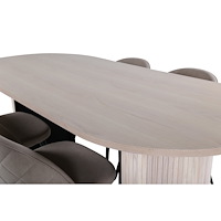 Venture Home Bianca Oval Matgrupp