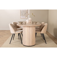 Venture Home Bianca Oval Matgrupp