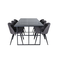 Venture Home Matgrupp Leif med stolarna Velvet