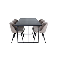 Venture Home Matgrupp Leif med stolarna Velvet
