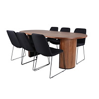 Venture Home Bianca Oval Matgrupp