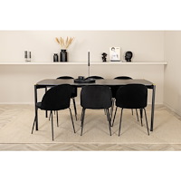 Venture Home Matgrupp Pelle med stolarna Wrinkles