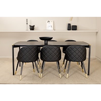 Venture Home Matgrupp Pelle med stolarna Velvet