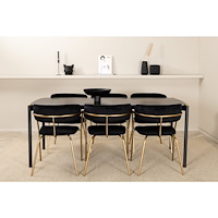 Venture Home Matgrupp Pelle med stolarna Arrow