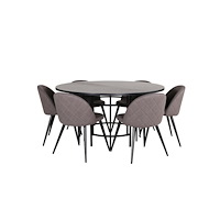 Venture Home Matgrupp Copenhagen med stolarna Velvet