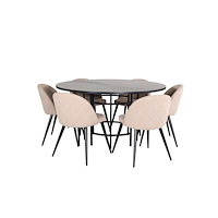 Venture Home Matgrupp Copenhagen med stolarna Velvet
