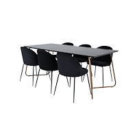 Venture Home Matgrupp Petra med stolarna Wrinkles