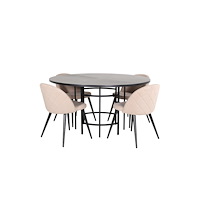 Venture Home Matgrupp Copenhagen med stolarna Velvet
