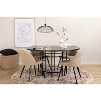 Venture Home Matgrupp Copenhagen med stolarna Velvet