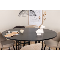 Venture Home Matgrupp Copenhagen med stolarna Velvet