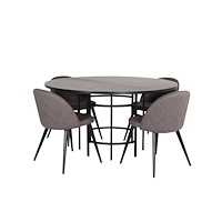 Venture Home Matgrupp Copenhagen med stolarna Velvet