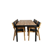 Venture Home Bois Rektangulär Matgrupp