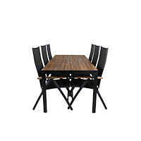 Venture Home Bois Rektangulär Matgrupp