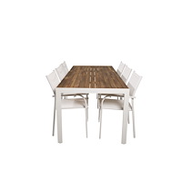 Venture Home Matgrupp Bois med stolarna Santorini