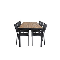 Venture Home Bois Rektangulär Matgrupp