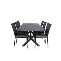 Venture Home Matgrupp Rives med stolarna Anna