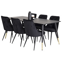 Venture Home Matgrupp Dipp med stolarna Velvet Deluxe