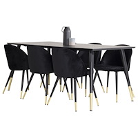 Venture Home Matgrupp Dipp med stolarna Velvet