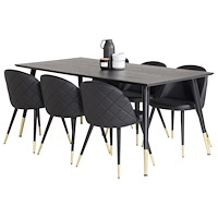 Venture Home Matgrupp Dipp med stolarna Velvet