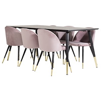 Venture Home Matgrupp Dipp med stolarna Velvet