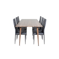 Venture Home Polar Matbord med Slim Stolarna