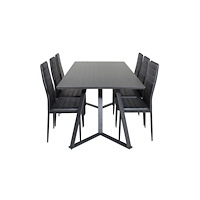 Venture Home Matgrupp Marina med stolarna Slim