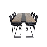 Venture Home Matgrupp Jakarta med stolarna Polar