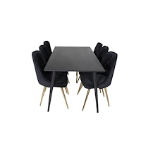 Venture Home Matgrupp Dipp med stolarna Velvet Deluxe
