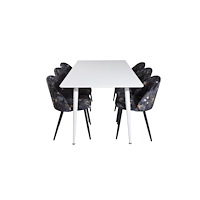 Venture Home Matgrupp Polar med stolarna Velvet