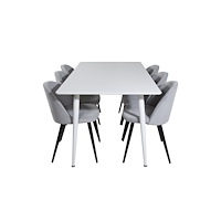Venture Home Matgrupp Polar med stolarna Velvet