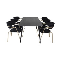 Venture Home Matgrupp Dipp med stolarna Arrow