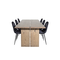Venture Home Logger Rektangulär Matgrupp