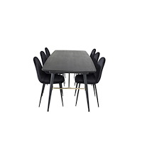 Venture Home Matgrupp Gold med stolarna Polar