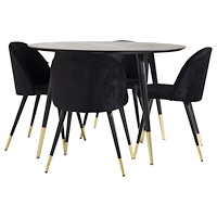Venture Home Matgrupp Dipp med stolarna Velvet