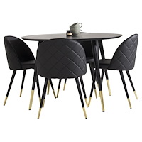 Venture Home Matgrupp Dipp med stolarna Velvet
