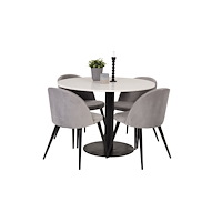 Venture Home Matgrupp Razzia med stolarna Velvet