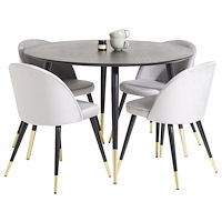 Venture Home Matgrupp Dipp med stolarna Velvet