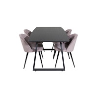 Venture Home Matgrupp Inca med stolarna Velvet