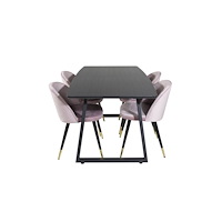 Venture Home Matgrupp Inca med stolarna Velvet